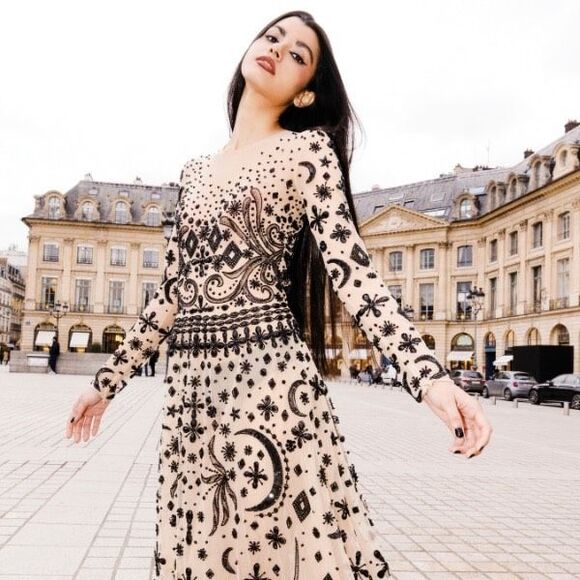 Georges Hobeika Scoop Neck Beaded Tulle Gown FR 40/ US 8 $10,813 - Picture 3 of 11